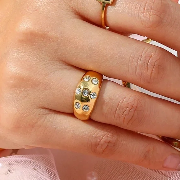 Chunky ring CZ Ring - Picture 1 of 5